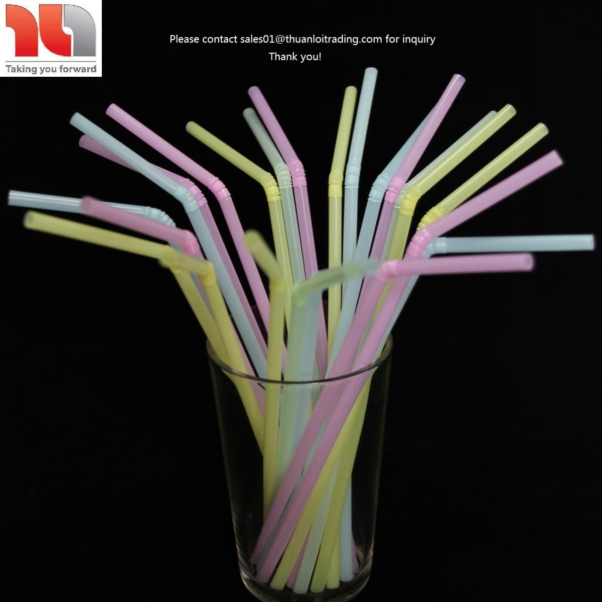 Flexible Drinking Straws - Neon colors